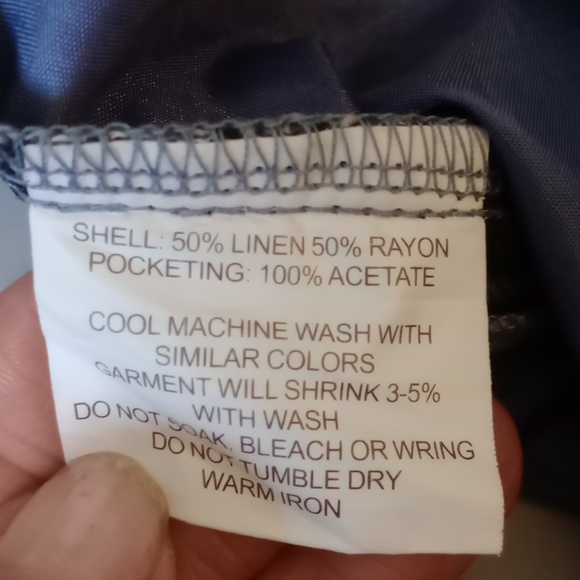 SOMETHING ELSE BY NATALIE WOOD, TAB FRONT BLUE PANTS, SIZE 4 - Picture 6 of 13